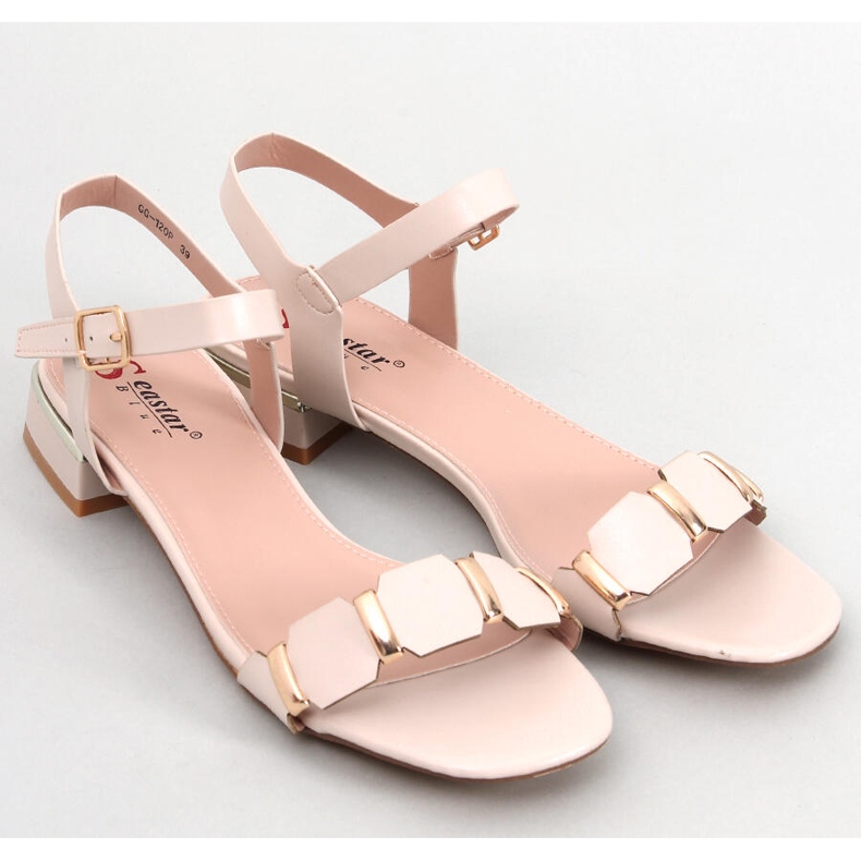 Seastar Sandales à petit talon Beige Clary 1 Seastar Sandales à petit talon Beige Clary 1