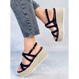 Seastar Altman Espadrilles compensées noires le noir 4