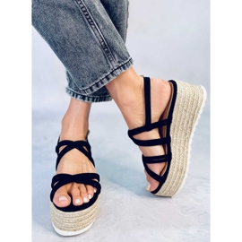 Seastar Altman Espadrilles compensées noires le noir 3