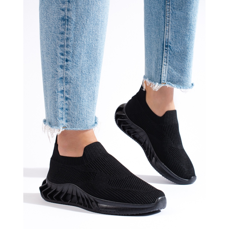 Chaussures de sport en textile noir Shelovet 1 Chaussures de sport en textile noir Shelovet 1