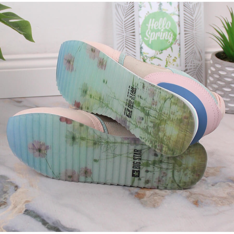 Chaussures de sport en cuir pour femmes baskets Big Star LL274347 multicolore 1