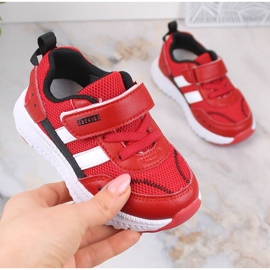 Atletico Chaussures de sport pour enfants avec velcro rouge AbcKids B933104083 1