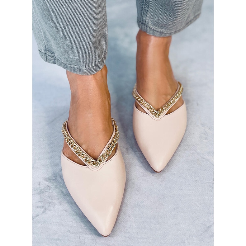 Seastar Chaussons avec chaîne Monata Beige 1 Seastar Chaussons avec chaîne Monata Beige 1