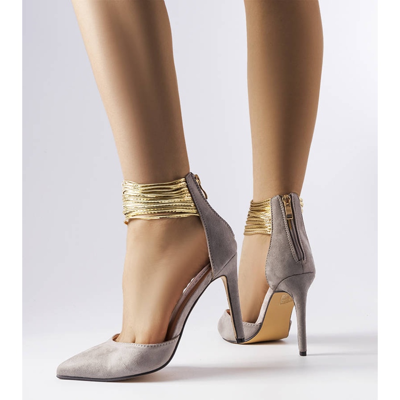 Épingles grises à rayures dorées de Dulin 1