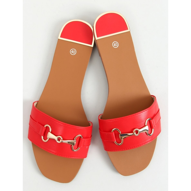 Pantoufles rouges pour femmes Gallery 1