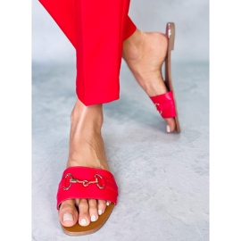 Pantoufles rouges pour femmes Gallery 2
