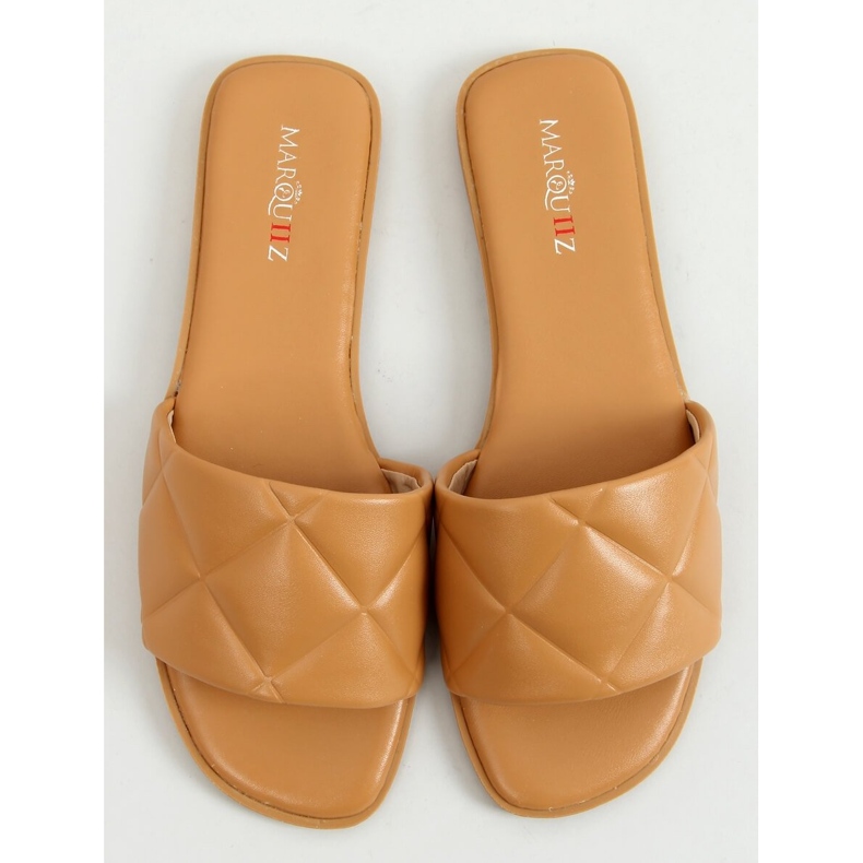 Chaussons matelassés Cray Camel, femme beige 1 Chaussons matelassés Cray Camel, femme beige 1
