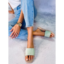 Chaussons en daim femme Daniels Green vert 4