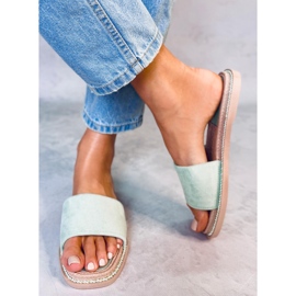 Chaussons en daim femme Daniels Green vert 2