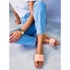 Chaussons en daim femme Daniels Orange 4