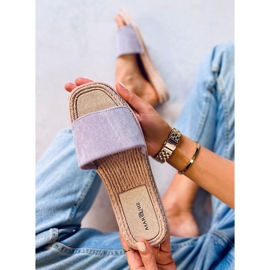 Chaussons en daim femme Daniels Purple violet 5