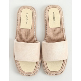 Daniels: Le chausson suède Beige pour femme 1