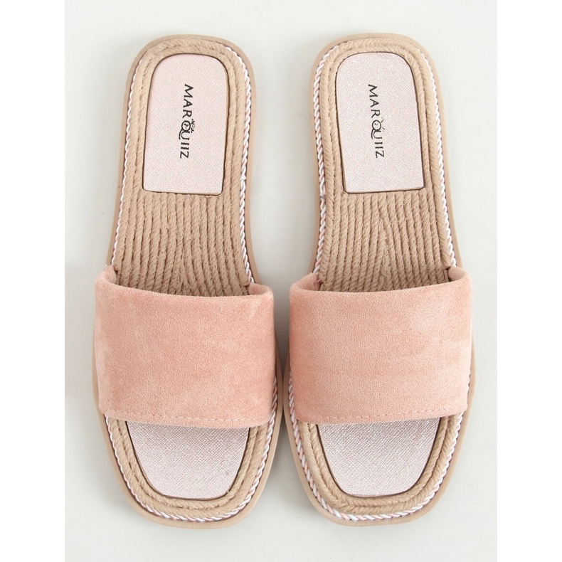 Chaussons en daim pour femme Daniels Pink rose 1