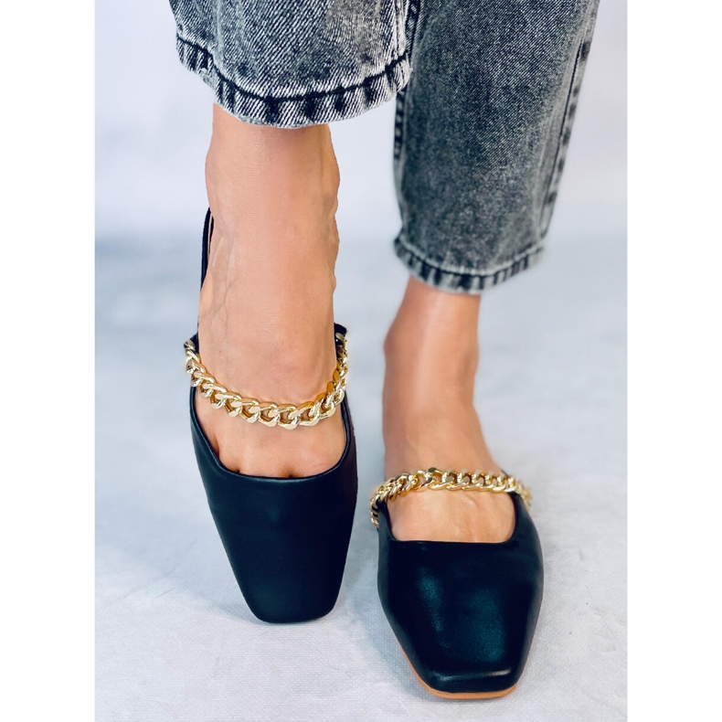 Seastar Chaussons Chiara Noir avec chaîne 1
