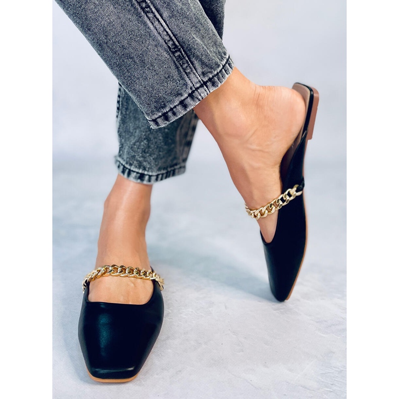 Seastar Chaussons Chiara Noir avec chaîne 2