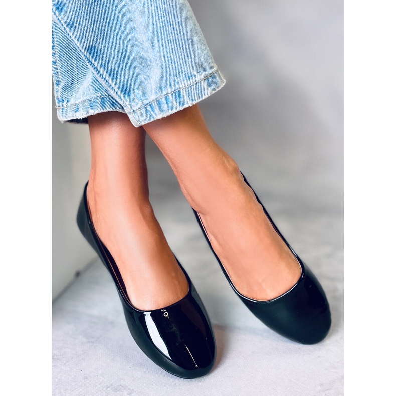 Cargil Ballerines laquées noires le noir 1