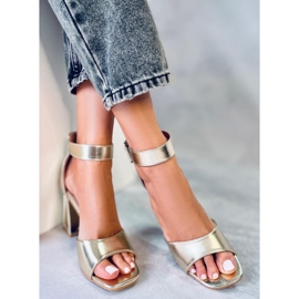 Seastar Sandales à talons avec ceinture Ellen Gold doré 2