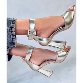 Seastar Sandales à talons avec ceinture Ellen Gold doré 1