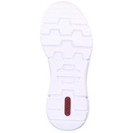 Chaussures de sport confortables pour femmes blanches Rieker M0100-80 10