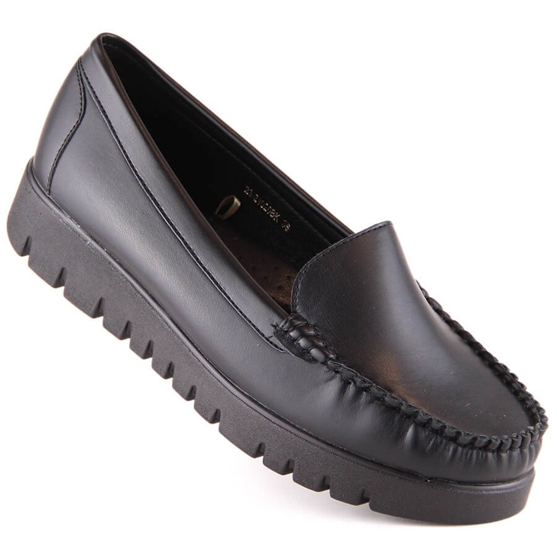 Mocassins pour femmes sur la plate-forme noire Potocki YQ21020 1