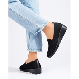 Chaussures de sport compensées en textile noir par T.Sokolski 1 Chaussures de sport compensées en textile noir par T.Sokolski 1