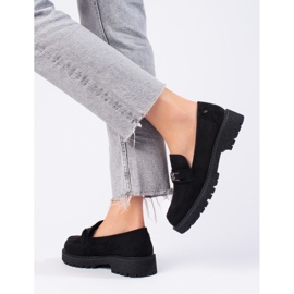 W. Potocki Mocassins daim femme Potocki noir 1