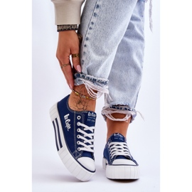 Baskets Femme Sur La Plateforme Lee Cooper LCW-23-31-1803L Bleu Marine 1