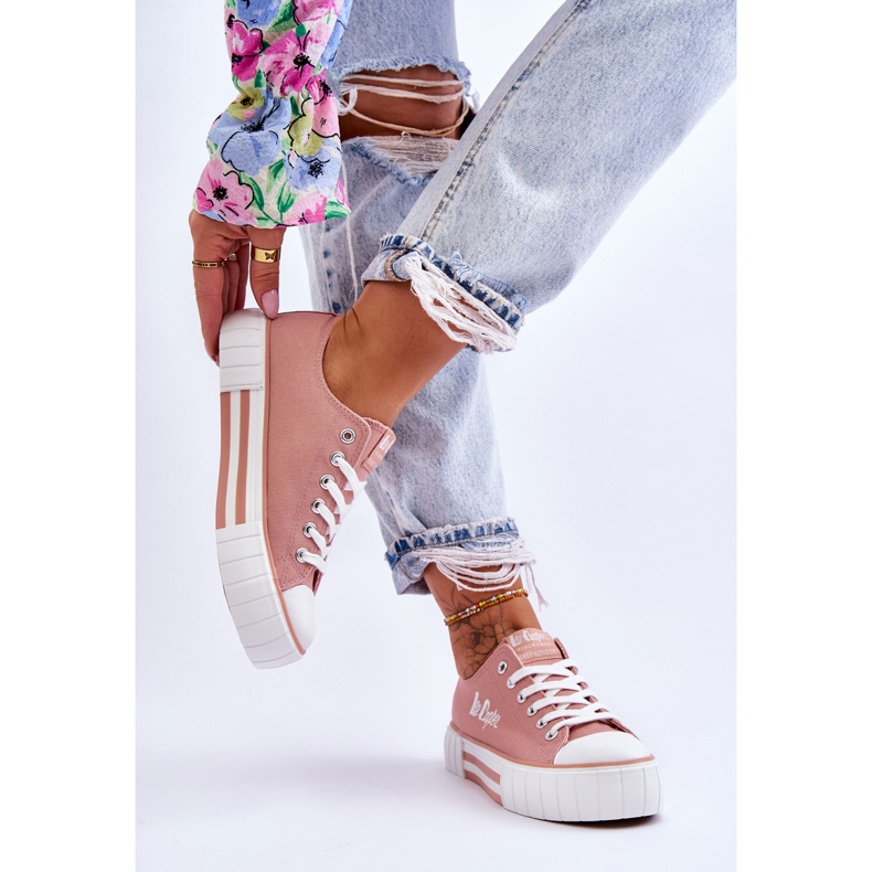 Baskets Femme Sur La Plateforme Lee Cooper LCW-23-31-1804L Rose 2