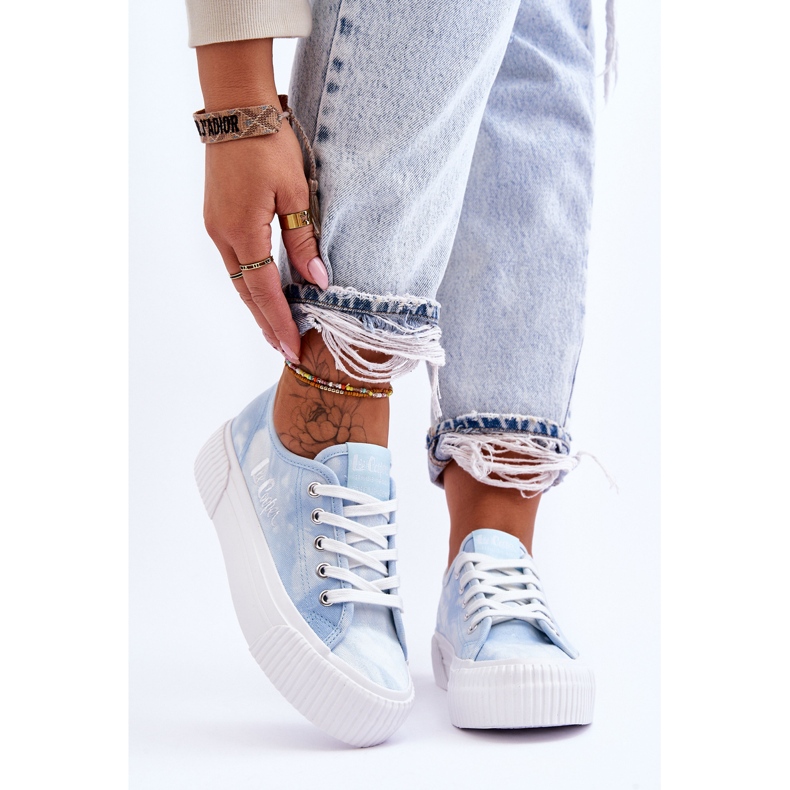 Baskets à plateforme Lee Cooper LCW-23-31-1782L Bleu 1
