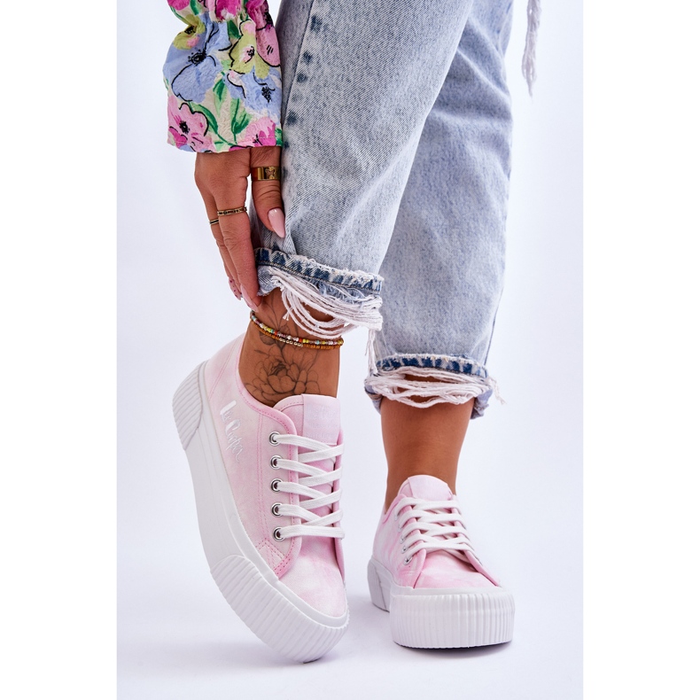 Baskets Plateforme Lee Cooper LCW-23-31-1781L Rose 1