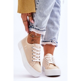 Baskets Confortables Sur La Plateforme Lee Cooper LCW-23-31-1808L Beige 1 Baskets Confortables Sur La Plateforme Lee Cooper LCW-23-31-1808L Beige 1