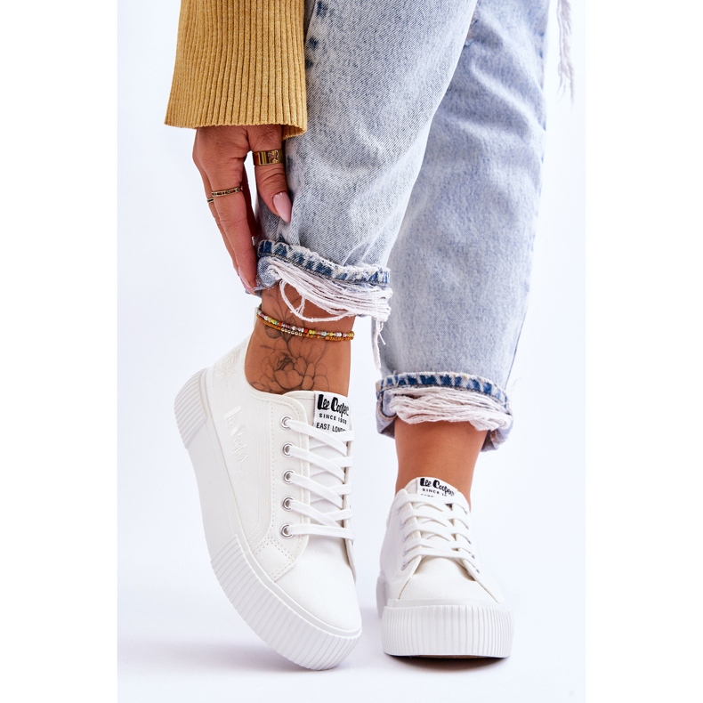 Baskets Plateforme Confortables Lee Cooper LCW-23-31-1806L Blanc 1