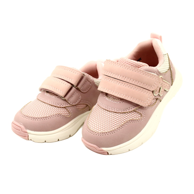 Evento Chaussures de sport à velcro pour filles 23DZ23-5917 rose blanc 3