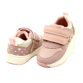 Evento Chaussures de sport à velcro pour filles 23DZ23-5917 rose blanche 4