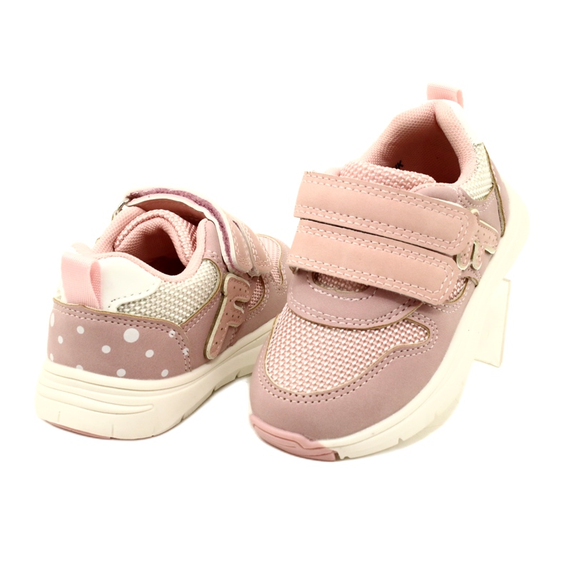 Evento Chaussures de sport à velcro pour filles 23DZ23-5917 rose blanc 4