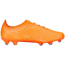 Chaussures de football Puma Ultra Ultimate FG/AG M 107163 01 orange oranges et rouges 1