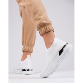 Chaussures de sport en tissu léger Shelovet blanc 1