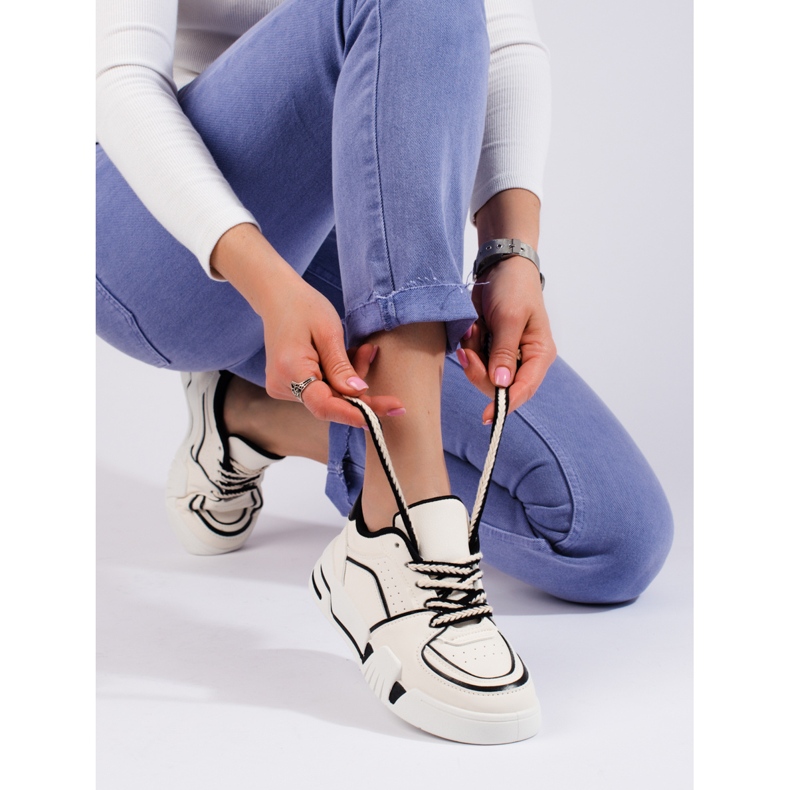 Baskets blanches Shelovet femme 1