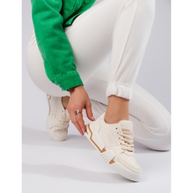 Baskets femme Shelovet beiges 1 Baskets femme Shelovet beiges 1