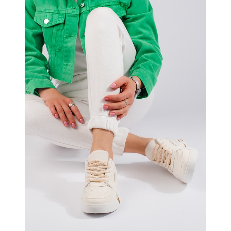 Baskets femme Shelovet beiges 2 Baskets femme Shelovet beiges 2