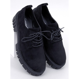 PA1 Amparo Mocassins plateforme en daim noir le noir 2