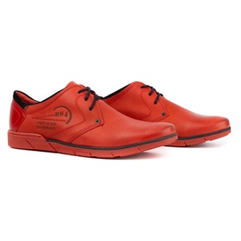Polbut Chaussures en cuir pour hommes 2103 rouge 2