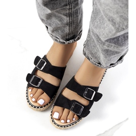 Chaussons noirs femme le noir 2