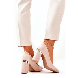 Lewski Shoes Escarpins Daim Lewski 3117 Beige 1