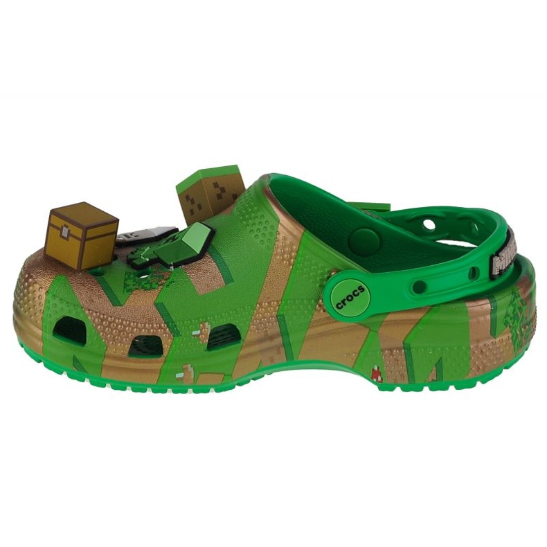 Crocs Elevated Minecraft Sabot classique Jr. 208473-90H vert 1