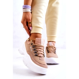 Chaussures de sport femme Baskets Big Star JJ274A222 Beige 2