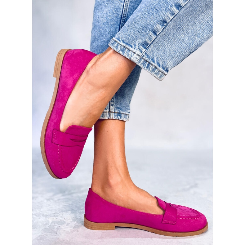 Mocassins femme Ponchet Fuchsia rose 2 Mocassins femme Ponchet Fuchsia rose 2