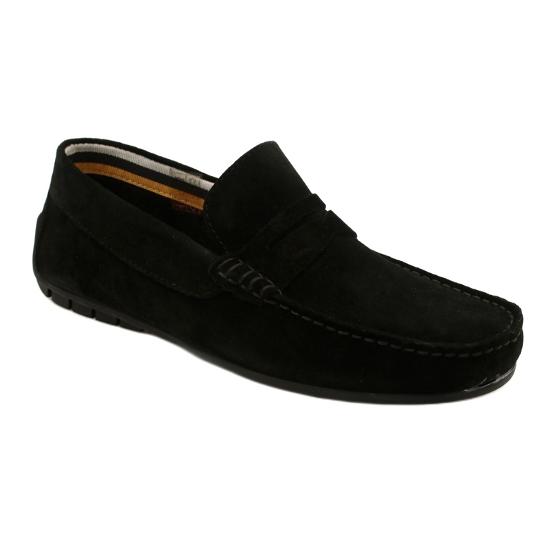Filippo Mocassins homme noirs, cuir suédé, MP921/23, noir le noir 1 Filippo Mocassins homme noirs, cuir suédé, MP921/23, noir le noir 1