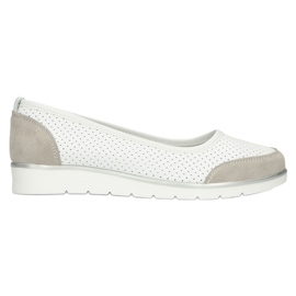 Ballerines femme en cuir ajouré Filippo Dp4524/23 blanc 6