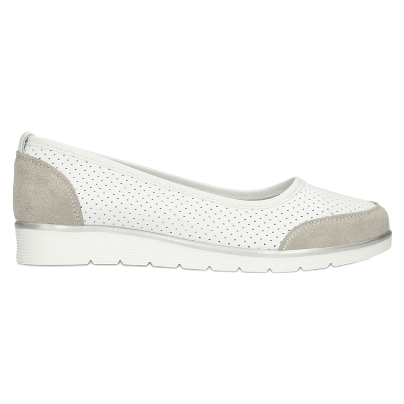 Ballerines femme en cuir ajouré Filippo Dp4524/23 blanc blanche 6